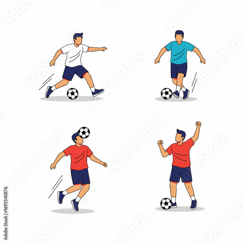 Man Performing Soccer Exercise Drill on Field