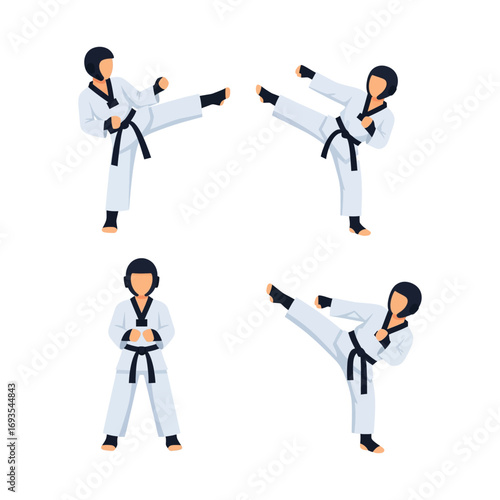 Dynamic Taekwondo Moves: A Powerful Display of Martial Arts Skills