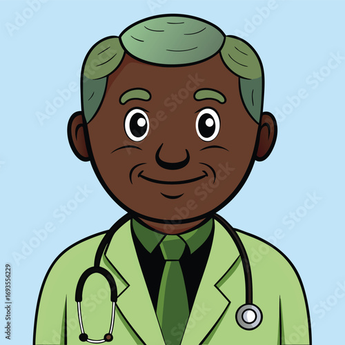 Friendly doctor with stethoscope ready to provide medical assistance and healthcare solutions for patients