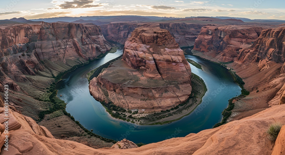 Fototapeta premium Grand canyon river loop landscape