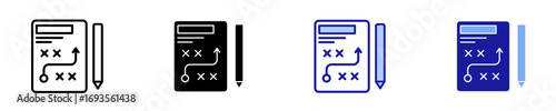 Action Plan  Icon Set Multiple Style Collection