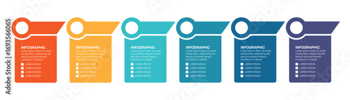 Steps business data visualization timeline process infographic template design with icons. Simple infographic design template