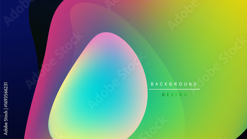 Abstract fluid shapes blend vibrant colors. Gradient transitions create dynamic visual effect. Modern design element for backgrounds.