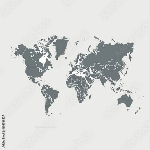 world map vector illustration
