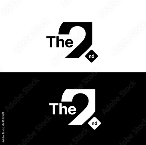 The 2nd Logo Modern and Minimalist Design in Black and White