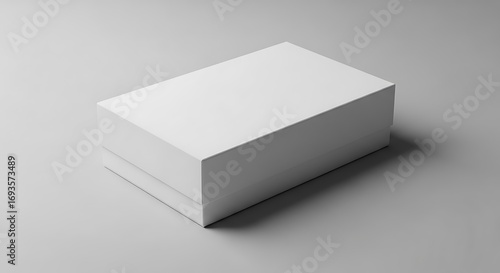 Blank White Box Mockup.