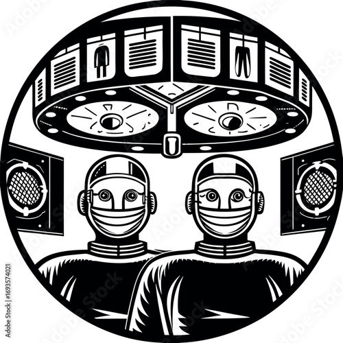 Robotic surgeons operating room medical technology robots