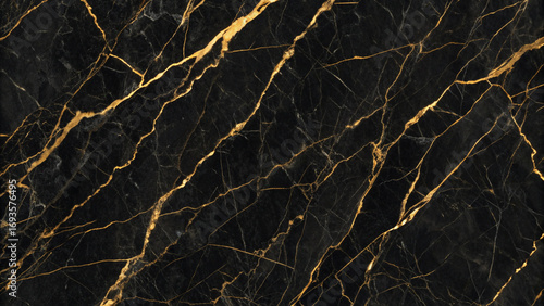Halloween Black Marble Texture with Striking Golden Veins and Natural Pattern stone background