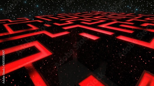 Red Maze in Space