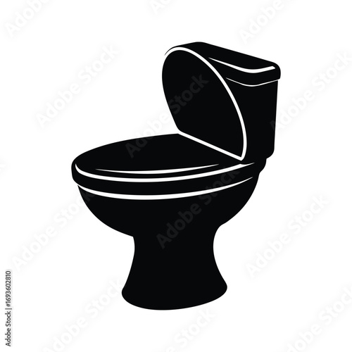 toilet bowl isolated on white