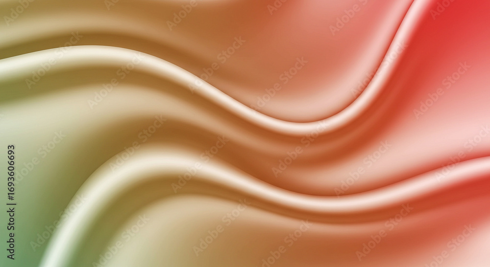 Obraz premium Illustration of a flowing, abstract background of smooth, draped fabric