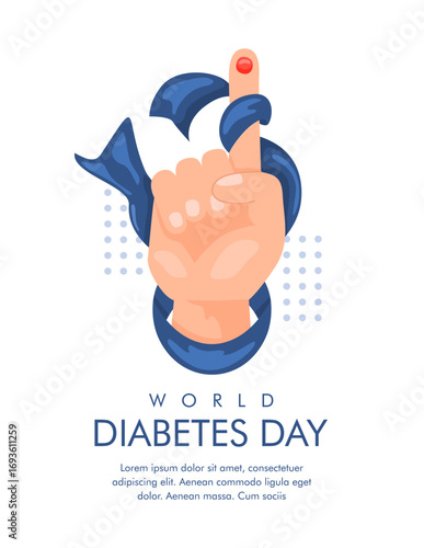 vector world diabetes day background template