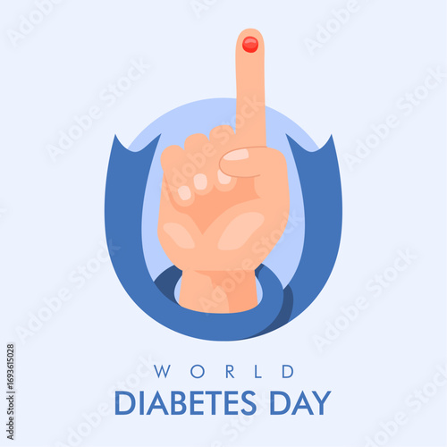 vector world diabetes day background template