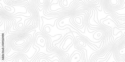 Seamless Abstract Topographic Map with Geometric Contour Lines Depicting Ocean and Mountain Terrain in a Modern Minimalist Grid Style for Digital and Print Use
