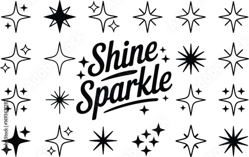 Shine and sparkle with these cute star designs for your next creative project or branding venture now