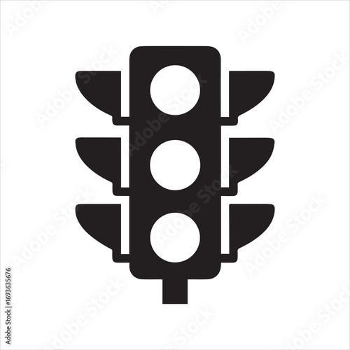 Traffic Light Icon Vector Illustration