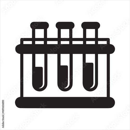 Test Tube Rack Icon Vector Illustration