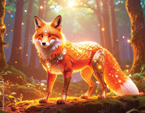 fox in the woods