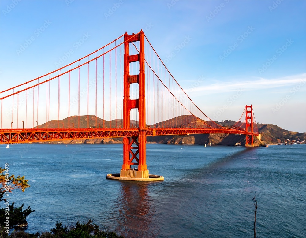 Fototapeta premium Golden Gate Bridge at sunset