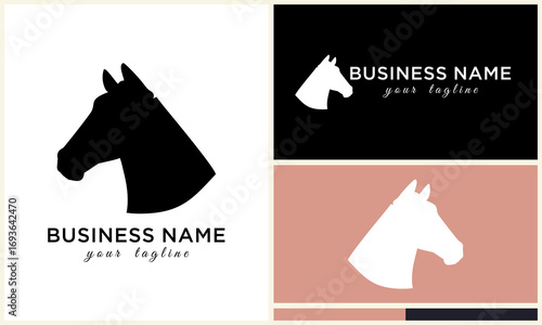 Photos Horse Logo Design Variations. (19)