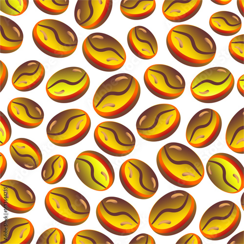 Roasted coffee beans pattern. Roasted coffee beans pattern background. Coffee beans pattern background. Coffee beans pattern.