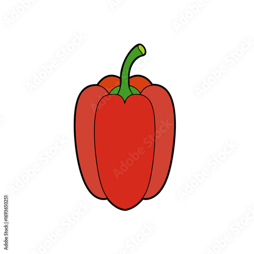 Illustration of red pepper