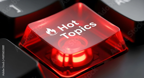 hot topics  button on computer keyboard