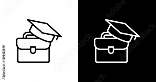 Business Education Icon Set Design 