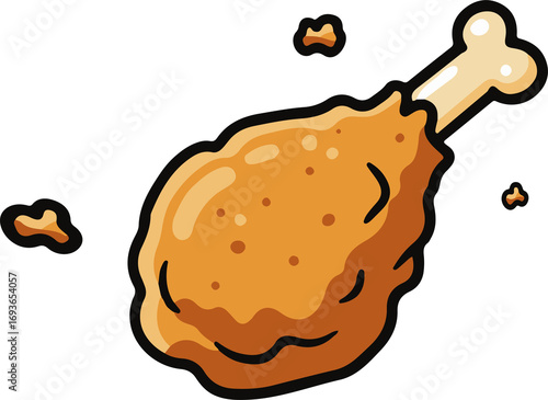 chicken drumstick with crispy teksture1