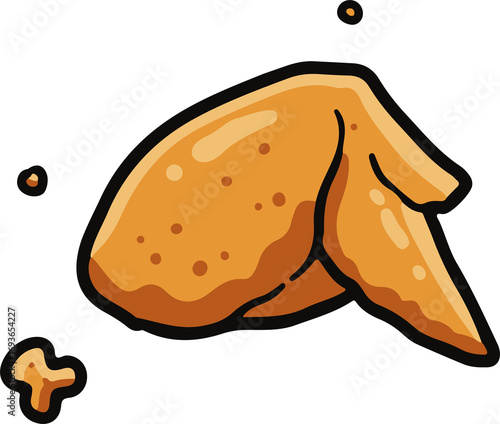 feried chicken wings lovers with crispy teksture