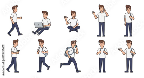 business people set
