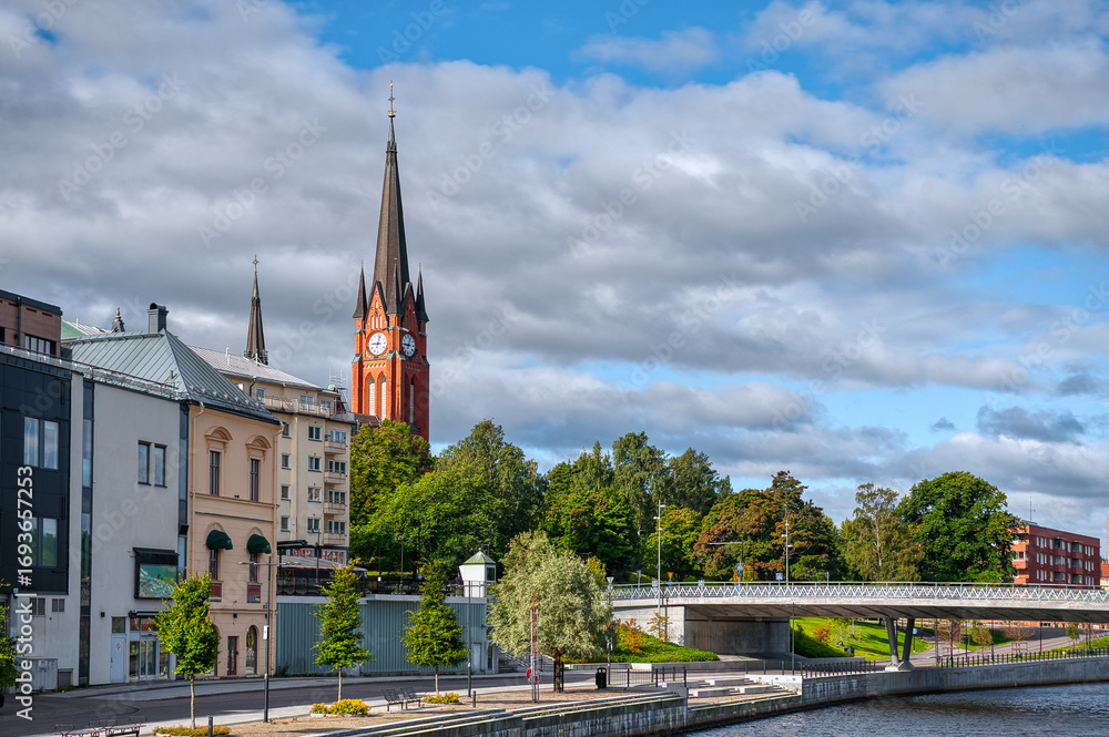Fototapeta premium Sundsvall is a town in southern Norrland, central Sweden, located in the historic province of Medelpad and in the county of Västernorrland.