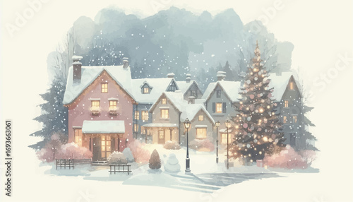 Wallpaper Mural house in the snow Torontodigital.ca