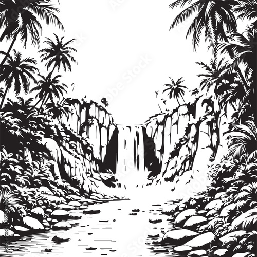 “The Water That Didn’t Just Fall, It Freed”

“Palm Silence: A Cascade Between Seasons”