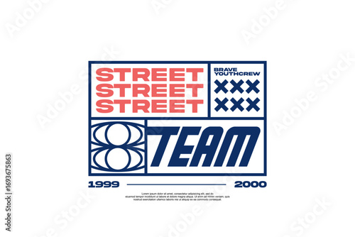 streetwear template for modern design clothing