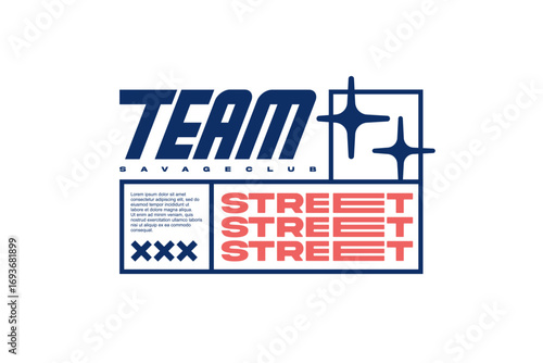 streetwear template for modern design clothing