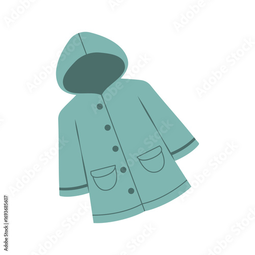 Warm winter clothes and jackets in different styles