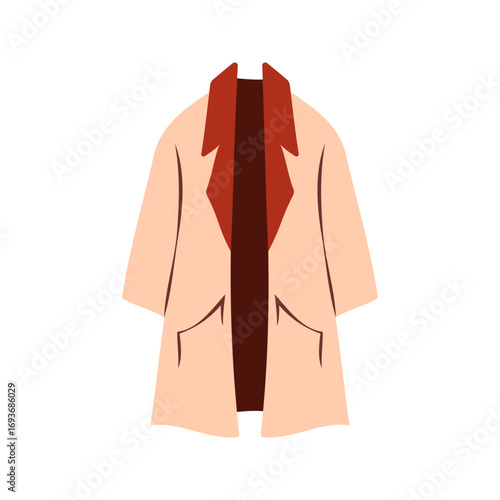 Warm winter clothes and jackets in different styles