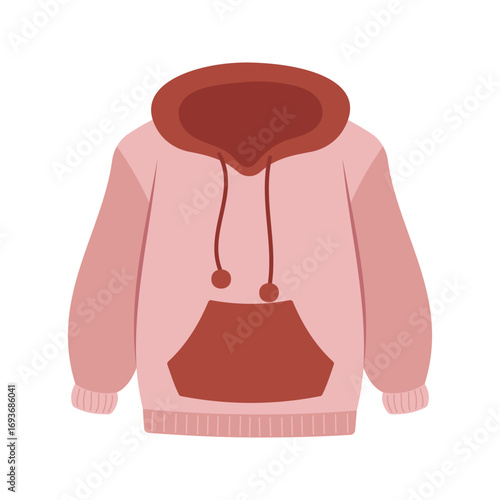 Warm winter clothes and jackets in different styles