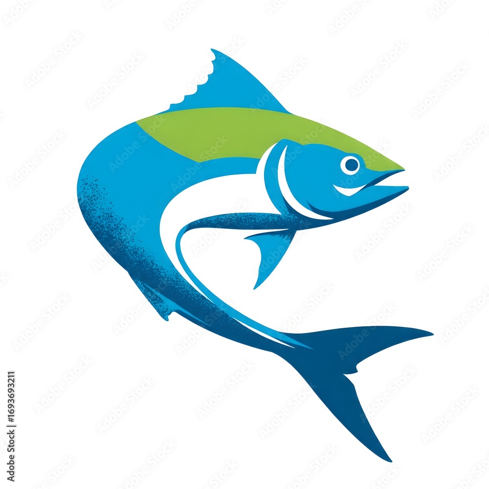 Obraz premium cartoon shark vector illustration