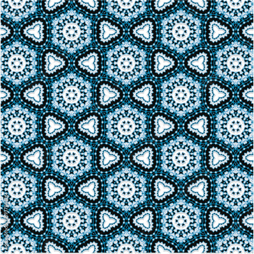 Abstract Mandala Pattern in Perspective Geometric Kaleidoscope Abstract Design Symmetrical Abstract Pattern Background