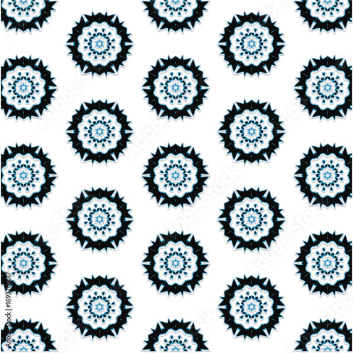 Abstract Mandala Pattern in Perspective Geometric Kaleidoscope Abstract Design Symmetrical Abstract Pattern Background