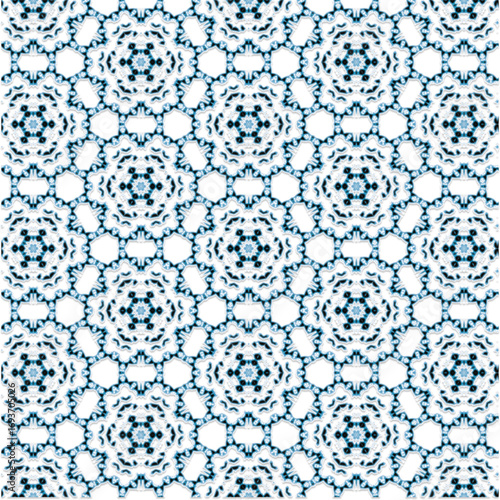 Abstract Mandala Pattern in Perspective Geometric Kaleidoscope Abstract Design Symmetrical Abstract Pattern Background