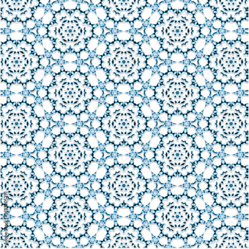 Abstract Mandala Pattern in Perspective Geometric Kaleidoscope Abstract Design Symmetrical Abstract Pattern Background