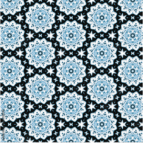Abstract Mandala Pattern in Perspective Geometric Kaleidoscope Abstract Design Symmetrical Abstract Pattern Background
