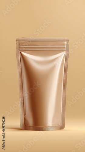 Beige pouch food package