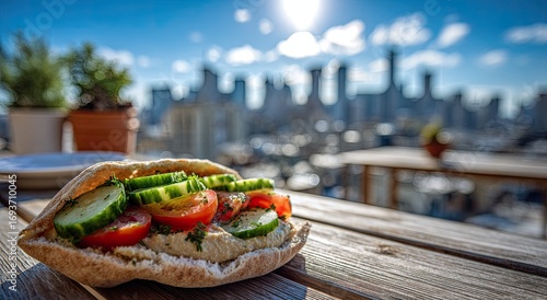 Outdoor Pita Sandwich View