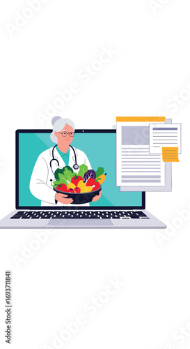 Online nutrition consultation with experienced dietitian for healthier eating habits