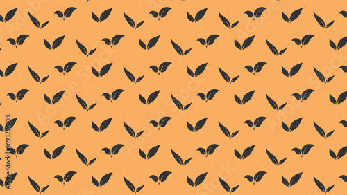 Leaf vector pattern multicoloured