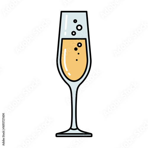 Simple Champagne Glass
